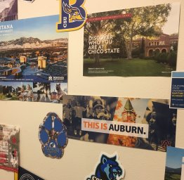 college wall